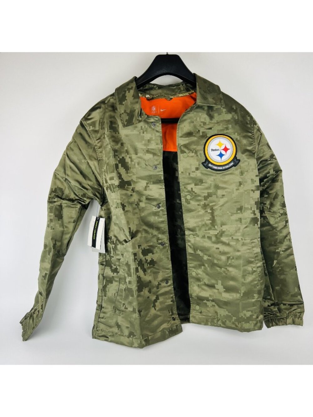 Mens Pittsburgh Steelers Nike Salute to Service Camo Jacket NWT Medium - Picture 1 of 6